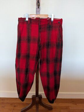 Wool hunting jogger pants